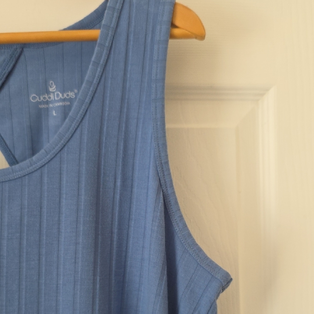 Cuddl Duds Blue Tank Top - Picture 4 of 7